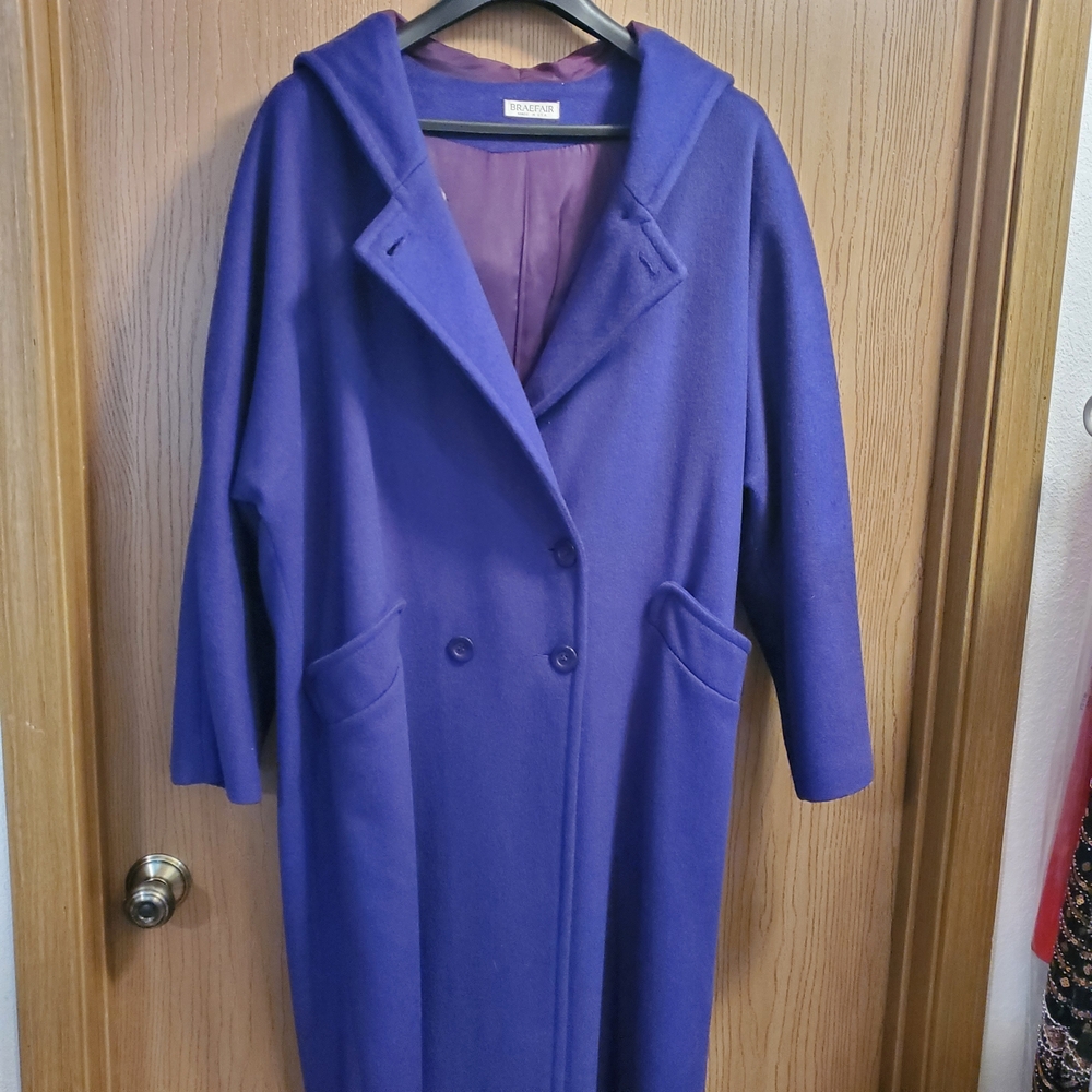 Braefair Forstmann Hooded Peacoat size 14